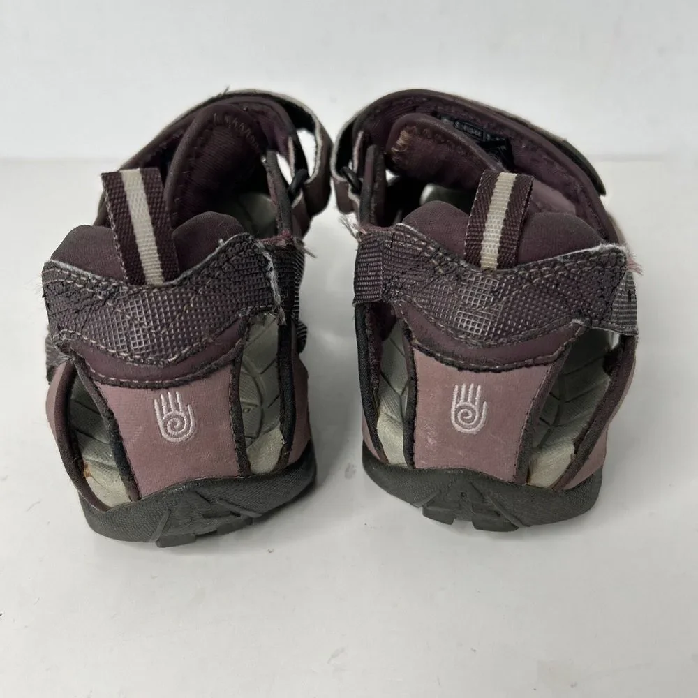 Teva Deacon Fisherman‎ Sandal Women's Sz 9 Hook/Loop Mesh Water Resistant Purple